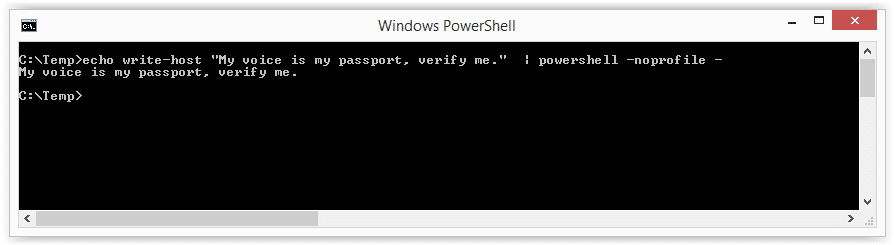 Powershell Bypass - Script Echo